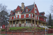301 RITTENHOUSE AVE, a Queen Anne house, built in Bayfield, Wisconsin in 1890.