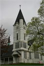 5000 W NATIONAL AVE, a Shingle Style church, built in Milwaukee, Wisconsin in 1889.