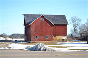 E11312 STH 60, a Astylistic Utilitarian Building barn, built in Prairie du Sac, Wisconsin in 1880.