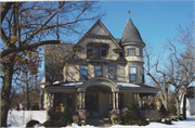 225 N KANE ST, a Queen Anne house, built in Burlington, Wisconsin in 1896.