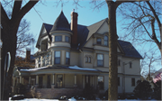 225 N KANE ST, a Queen Anne house, built in Burlington, Wisconsin in 1896.