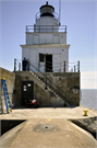 END OF NORTH BREAKWATER ON LAKE, a Astylistic Utilitarian Building lifesaving station facility/lighthouse, built in Manitowoc, Wisconsin in 1918.