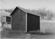1972 State Highway 92, a Astylistic Utilitarian Building roundhouse/repair shop/car barn, built in Springdale, Wisconsin in 1887.