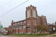 749 HACKETT ST, a Late Gothic Revival house of worship, built in Beloit, Wisconsin in 1909.