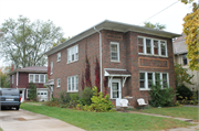 738 & 738 1/2 MOORE ST, a Prairie School duplex/two-flat, built in Beloit, Wisconsin in 1930.