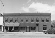 14-18 E HUDSON ST, a Commercial Vernacular large retail building, built in Mazomanie, Wisconsin in 1898.