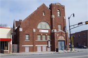 3300 WASHINGTON AVE, a Romanesque Revival house of worship, built in Racine, Wisconsin in 1917.