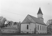 1452 George Street, a Early Gothic Revival house of worship, built in La Crosse, Wisconsin in 1890.