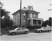 126 E WASHINGTON ST, a Second Empire house, built in Stoughton, Wisconsin in 1878.