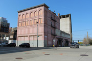 211 W SEEBOTH, a Romanesque Revival industrial bldg/manufacturing facility, built in Milwaukee, Wisconsin in 1938.