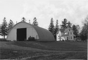 3070 Town Hall Road, a Quonset machine shed, built in Springdale, Wisconsin in 1965.