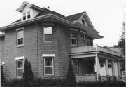 200 S VAN BUREN ST, a American Foursquare house, built in Stoughton, Wisconsin in 1908.
