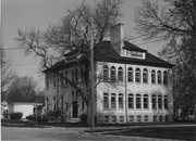 404 GARFIELD ST, a Romanesque Revival elementary, middle, jr.high, or high, built in Stoughton, Wisconsin in 1886.