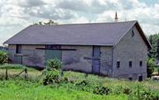 N SIDE OF OLD STAGE RD, .7 M W OF CENTER RD, a Astylistic Utilitarian Building barn, built in Rutland, Wisconsin in 1855.