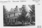 122 SUMMIT ST, a American Foursquare house, built in Spooner, Wisconsin in 1902.