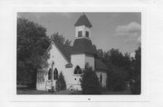 DEXTER ST, a Late Gothic Revival church, built in Trego, Wisconsin in .