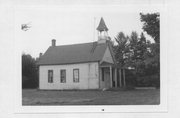NW CNR OF SUNNYSIDE RD & MACKEY'S SPUR RD 1 MI W OF STATE HIGHWAY 13, a Front Gabled school-one to six room, built in Ogema, Wisconsin in 1907.