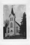 212 STATE HIGHWAY 86, a Late Gothic Revival church, built in Ogema, Wisconsin in .