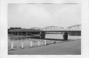 US HIGHWAY 10 OVER THE CHIPPEWA RIVER, a NA (unknown or not a building) overhead truss bridge, built in Waubeek, Wisconsin in 1941.