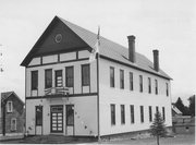 SE CNR OF PINE ST AND FLAMBEAU AVE, a Front Gabled city/town/village hall/auditorium, built in Fifield, Wisconsin in 1894.