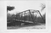 ACROSS BLACK RIVER ON COUNTY HIGHWAY V, 1/2 MILE SOUTH OF NORTH BEND ACROSS BLACK RIVER ON COUNTY HIGHWAY V, 1/2 MILE SOUTH OF NORTH BEND, a NA (unknown or not a building) bridge, built in North Bend, Wisconsin in 1895.