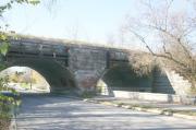 OAK CREEK PKWY AT UP RAILROAD - OAK CREEK PARKWAY, a NA (unknown or not a building) bridge, built in South Milwaukee, Wisconsin in 1883.