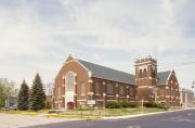 208 S CHESTNUT AVE, a Late Gothic Revival church, built in Marshfield, Wisconsin in 1924.