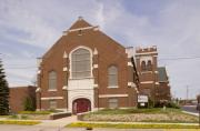 208 S CHESTNUT AVE, a Late Gothic Revival church, built in Marshfield, Wisconsin in 1924.