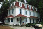 FRENCH RD, a Second Empire resort/camp building, built in Rhine, Wisconsin in 1905.