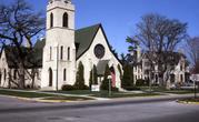 503 E WALWORTH AVE, a Early Gothic Revival house of worship, built in Delavan, Wisconsin in 1879.