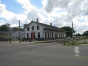 102 BRODHEAD ST, a Greek Revival depot, built in Mazomanie, Wisconsin in 1857.