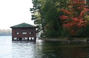 7090 WOODSON ST (ON KATHERINE LAKE), a Craftsman boat house, built in Hazelhurst, Wisconsin in 1917.