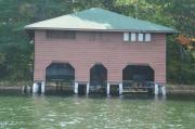 7090 WOODSON ST (ON KATHERINE LAKE), a Craftsman boat house, built in Hazelhurst, Wisconsin in 1917.