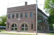 21 W NEW YORK AVE, a Italianate fire house, built in Oshkosh, Wisconsin in 1900.