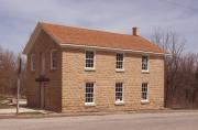 N 7302 COUNTY HIGHWAY X, Intersection of Co. Hwys. X and C, a Front Gabled blacksmith shop, built in Brooklyn, Wisconsin in 1873.