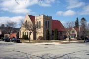 612 Ontario Ave, a Late Gothic Revival church, built in Sheboygan, Wisconsin in 1938.