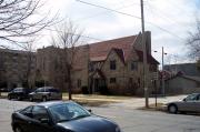 612 Ontario Ave, a Late Gothic Revival church, built in Sheboygan, Wisconsin in 1938.
