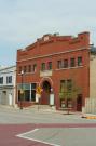 136 E MAIN ST, a Romanesque Revival opera house/concert hall, built in Weyauwega, Wisconsin in 1915.