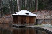 13479 NE DODGEWON RD, E SIDE OF BRULE RIVER, a Rustic Style bath house/restroom facility, built in Brule, Wisconsin in 1898.