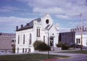 300 E GORHAM ST, a Romanesque Revival synagogue/temple, built in Madison, Wisconsin in 1863.