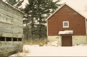 996 East Church Road, a Astylistic Utilitarian Building tobacco barn, built in Christiana, Wisconsin in 1910.