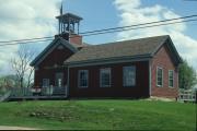 6857 PAOLI RD, a Greek Revival school-one to six room, built in Montrose, Wisconsin in 1854.