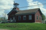 6857 PAOLI RD, a Greek Revival one to six room school, built in Montrose, Wisconsin in 1854.