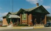 345 VINE ST, a Prairie School library, built in Reedsburg, Wisconsin in 1911.