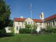 8013 STATE HIGHWAY 57, a Romanesque Revival church, built in Baileys Harbor, Wisconsin in 1936.