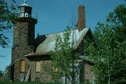 NE TIP SAND ISLAND, a Early Gothic Revival lifesaving station facility/lighthouse, built in Bayfield, Wisconsin in 1881.