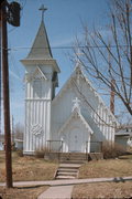 121-125 N 3RD ST, a Early Gothic Revival house of worship, built in Bayfield, Wisconsin in 1870.
