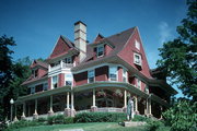 301 RITTENHOUSE AVE, a Queen Anne house, built in Bayfield, Wisconsin in 1890.