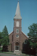 232 N 1ST ST, a Romanesque Revival house of worship, built in Bayfield, Wisconsin in 1898.
