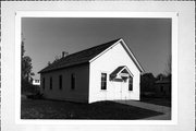 HERITAGE STATE PARK, a Front Gabled town hall, built in Allouez, Wisconsin in 1870.